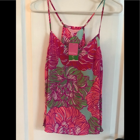 lilly pulitzer silk tank